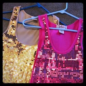 Double sparkly shirts